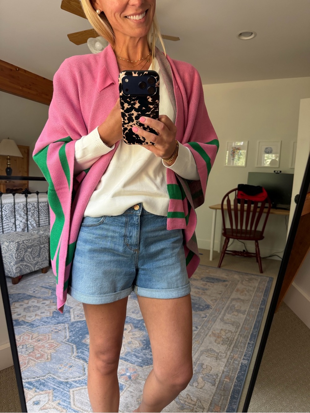 Loft Denim Shorts, Size 8 - Picture 3 of 4